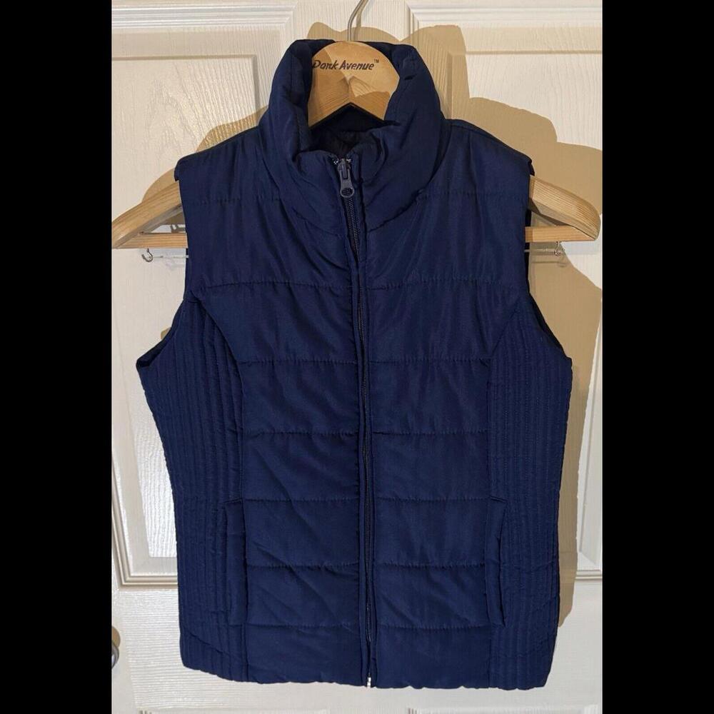 NEW YORK & COMPANY Women’s Navy Blue Puffer Vest Size XS - A34